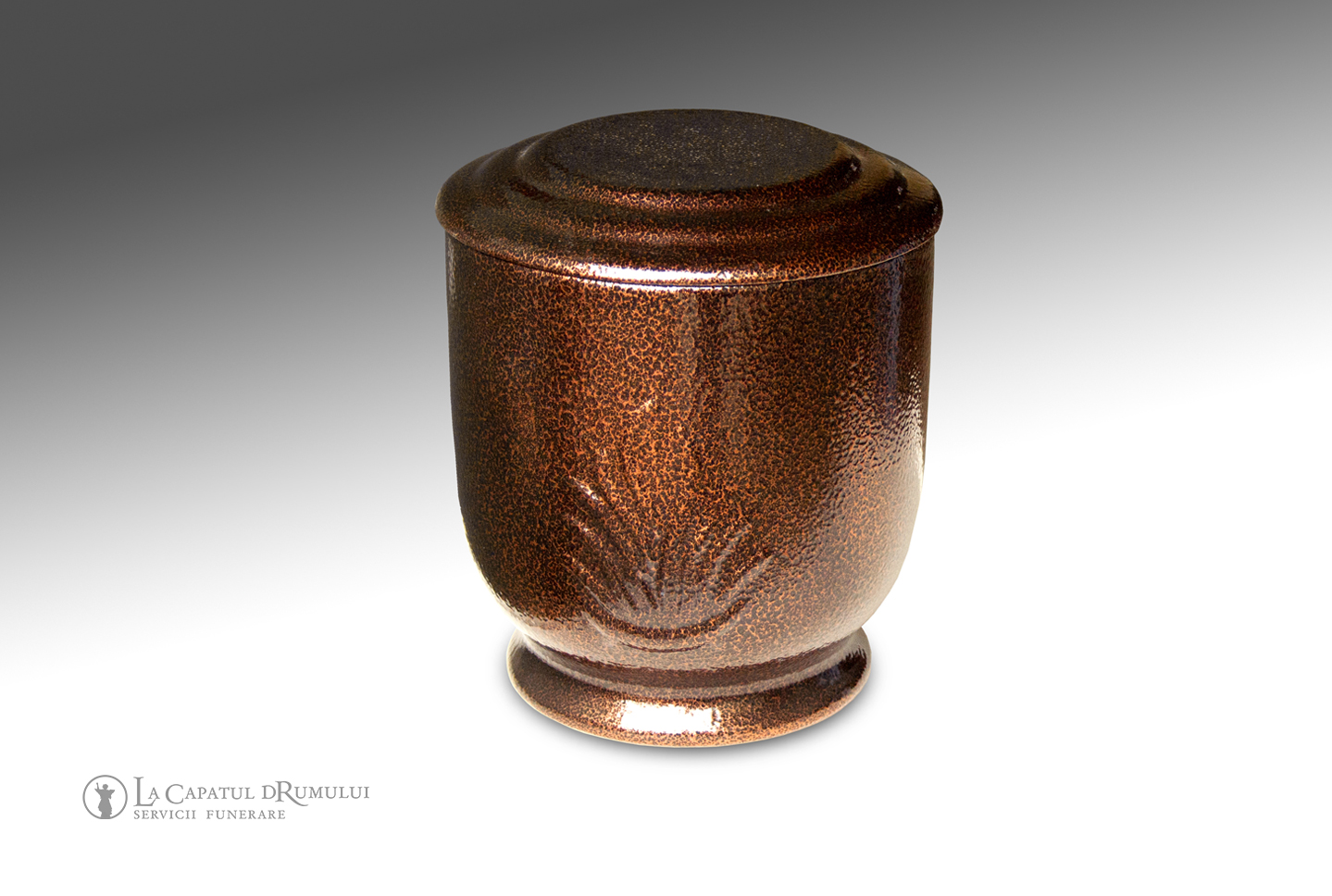 Urna portelan bronz